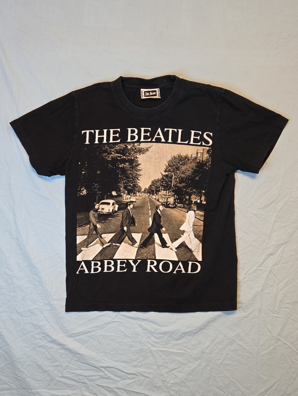 The Beatles Black Abbey Road Single Stitch Full Graphic T-Shirt Vintage Y2K